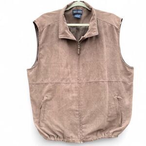 Tres Bien Tan Suede-Style Vest | Large | Stylish & Sleek